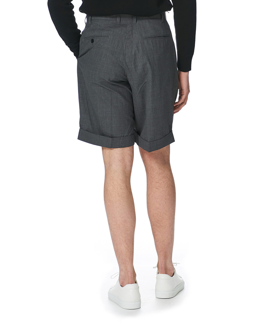 Herren | Shorts | BEAMS PLUS | Pleated Wool Shorts Grey