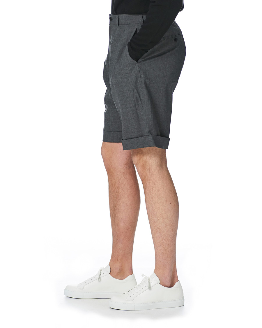 Herren | Shorts | BEAMS PLUS | Pleated Wool Shorts Grey