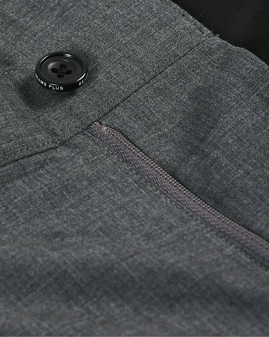 Herren | Shorts | BEAMS PLUS | Pleated Wool Shorts Grey