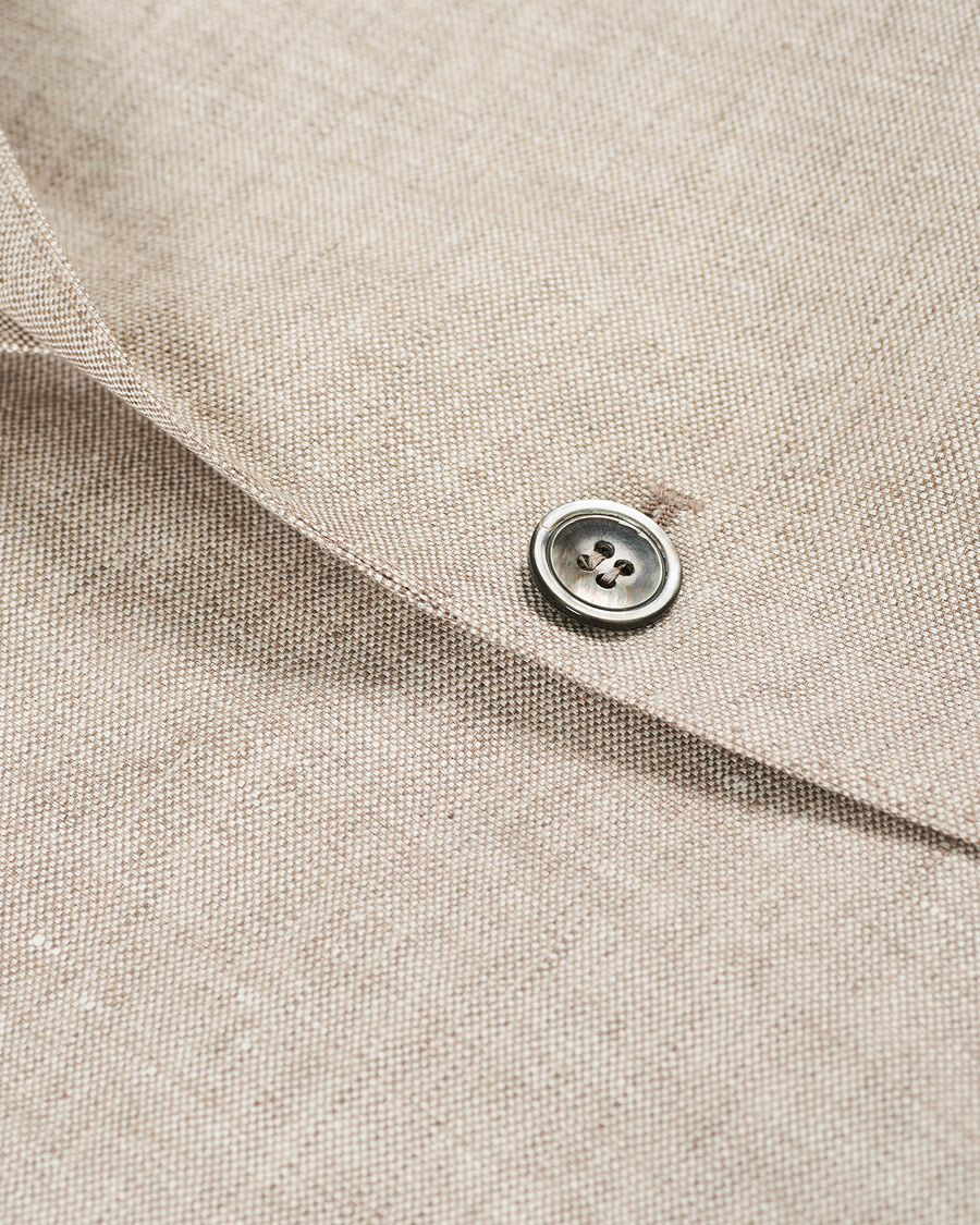 Herren | Sakkos | Oscar Jacobson | Egel Linen Blazer Beige