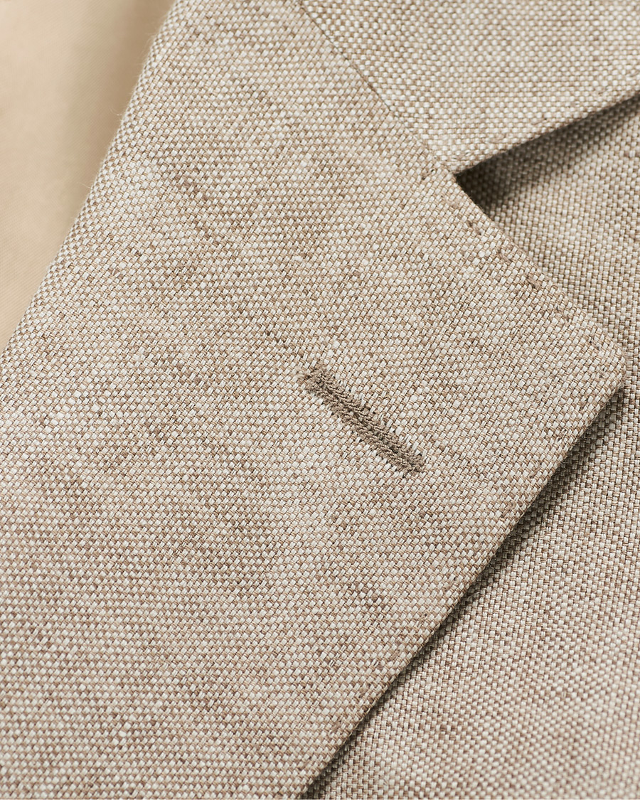 Herren | Sakkos | Oscar Jacobson | Egel Linen Blazer Beige