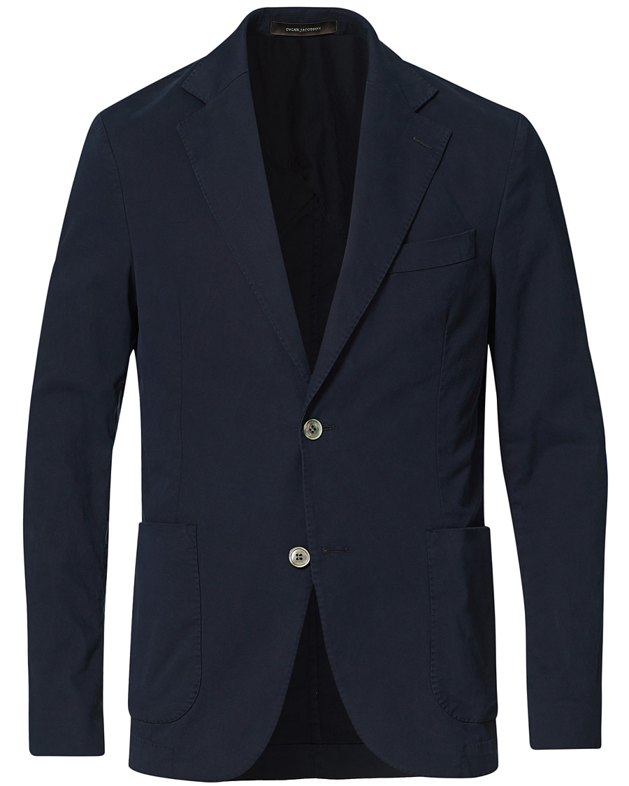 Herren | Sakkos | Oscar Jacobson | Egel Cotton Blazer Navy