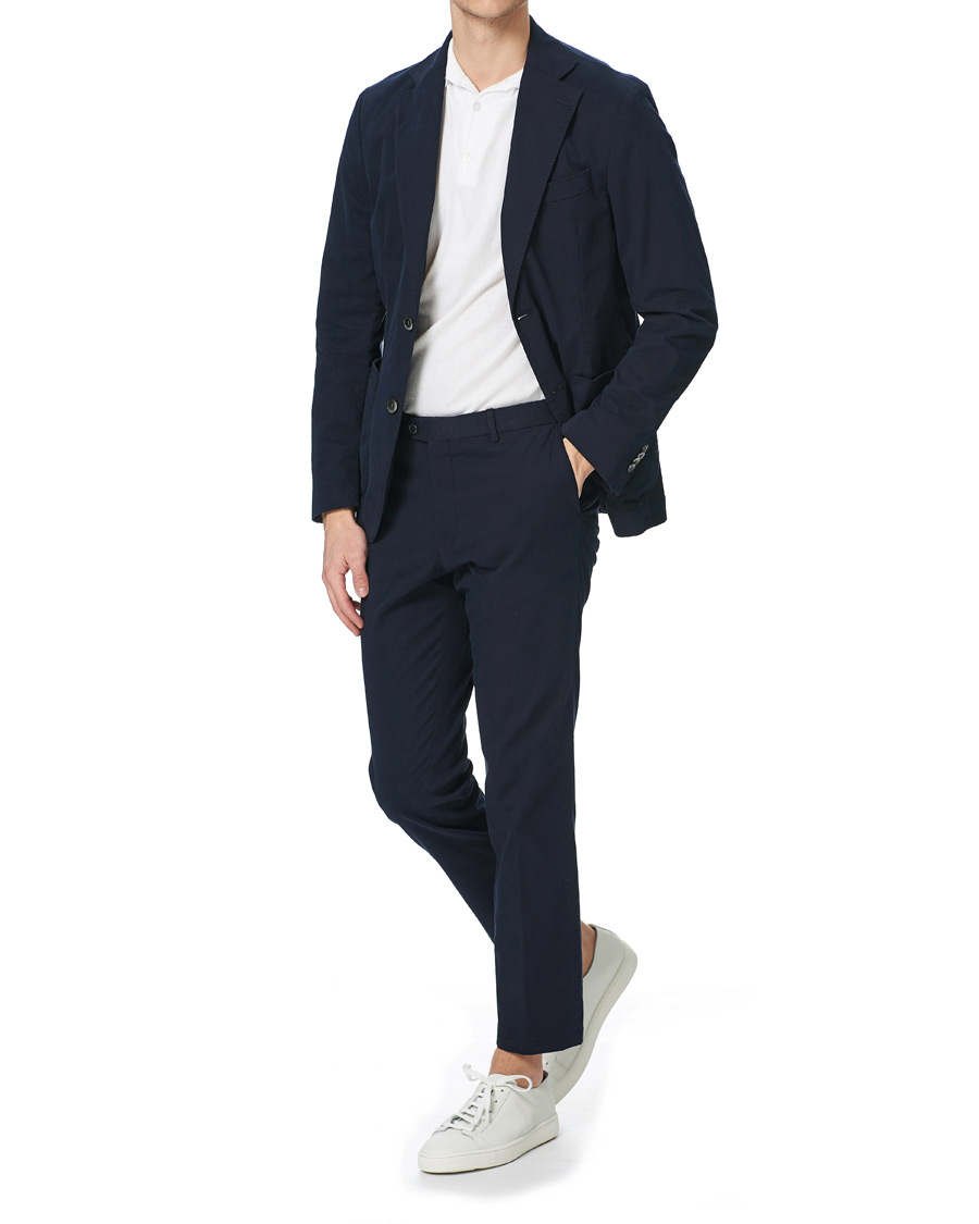 Herren | Sakkos | Oscar Jacobson | Egel Cotton Blazer Navy