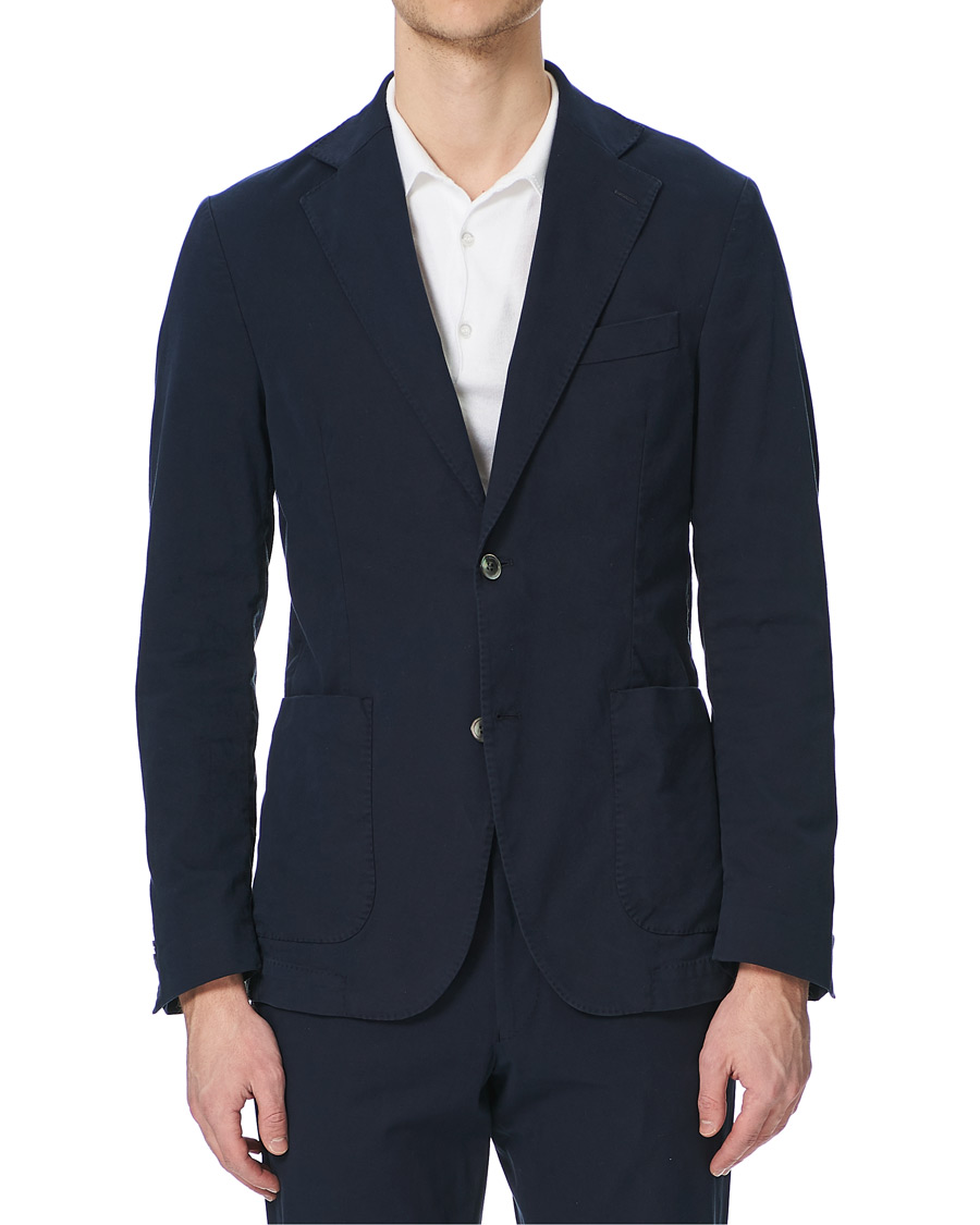 Herren | Sakkos | Oscar Jacobson | Egel Cotton Blazer Navy