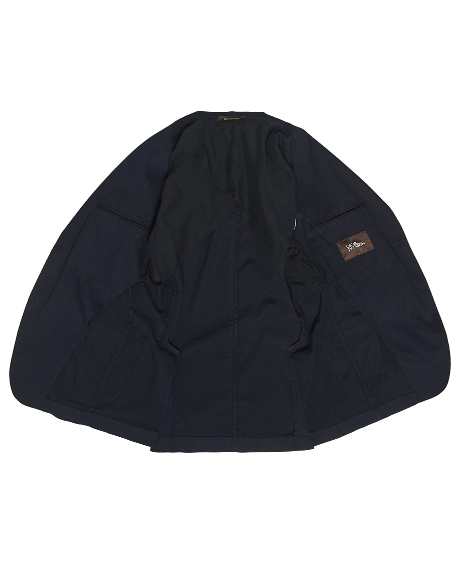 Herren | Sakkos | Oscar Jacobson | Egel Cotton Blazer Navy