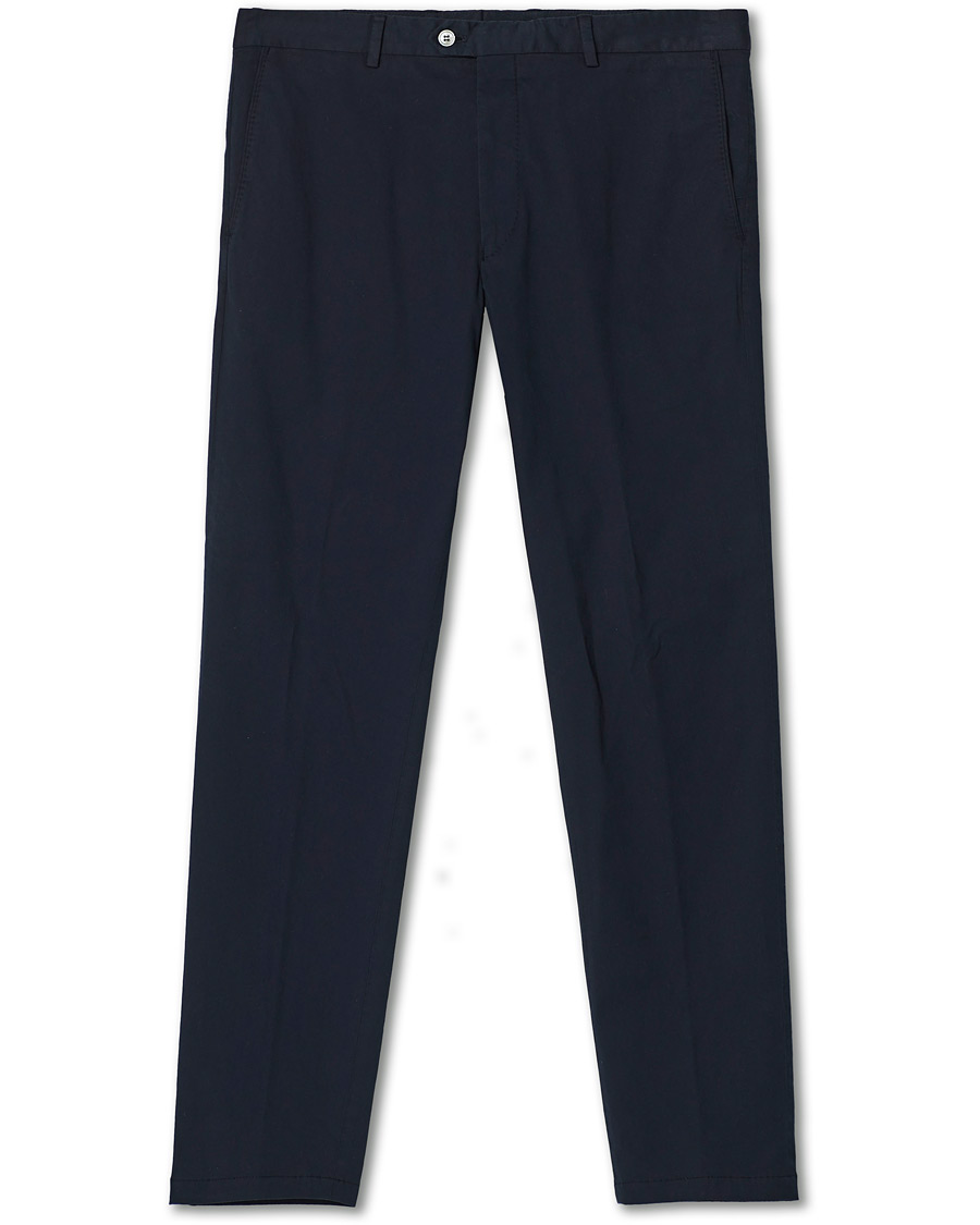 Herren | Hosen | Oscar Jacobson | Denz Cotton Trousers Navy