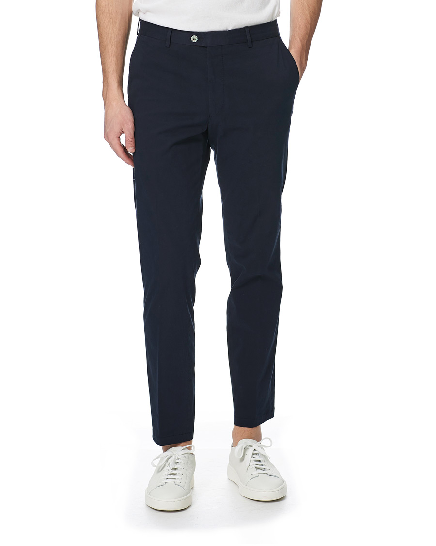 Herren | Hosen | Oscar Jacobson | Denz Cotton Trousers Navy