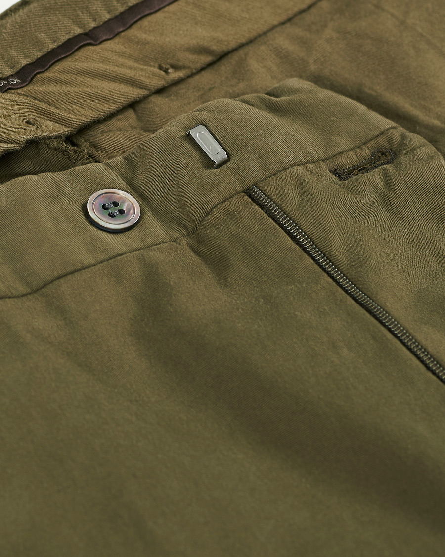 Herren | Hosen | Oscar Jacobson | Denz Cotton Trousers Olive