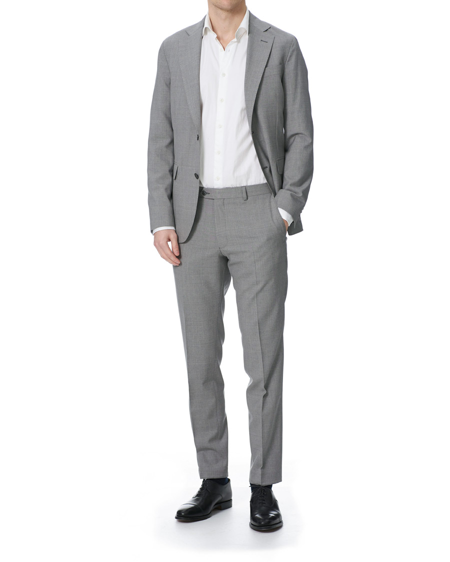 Herren | Anzüge | Oscar Jacobson | Egel Soft Super 130s Suit Light Grey