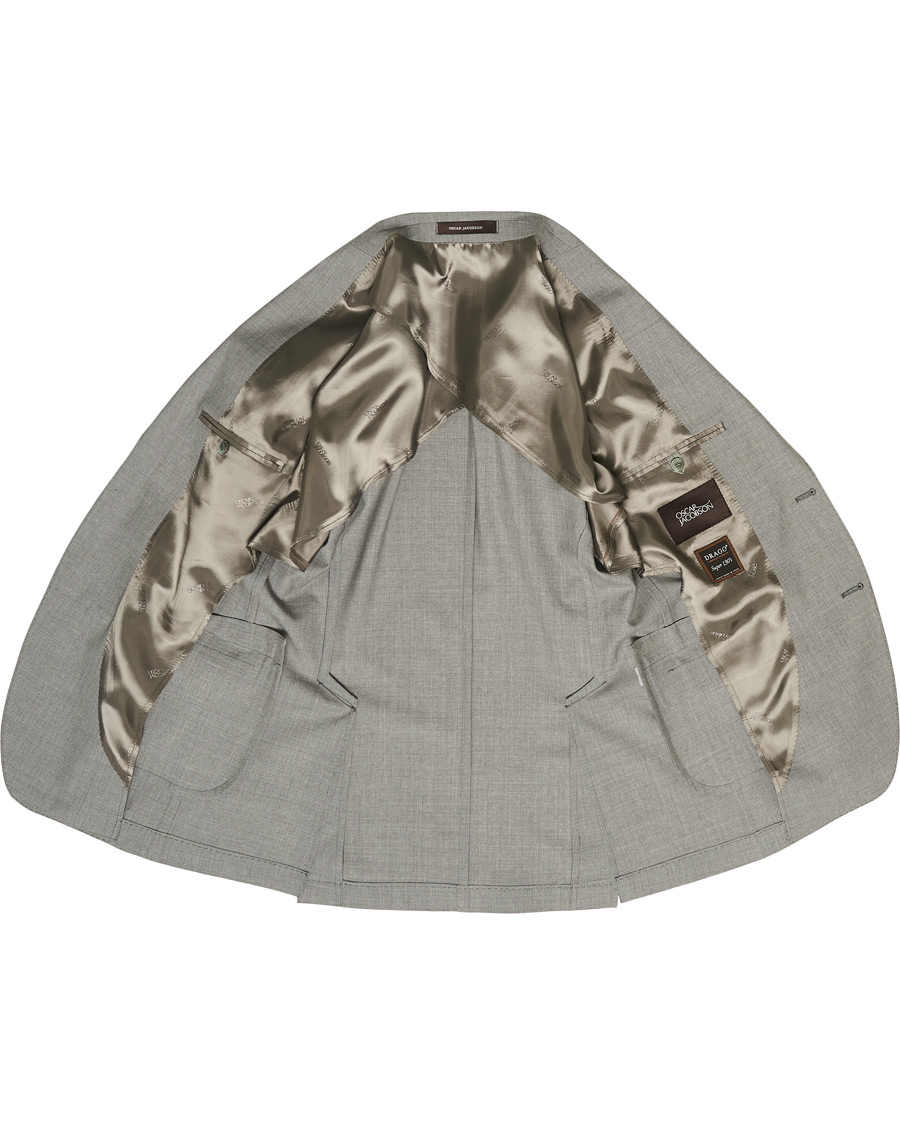 Herren | Anzüge | Oscar Jacobson | Egel Soft Super 130s Suit Light Grey