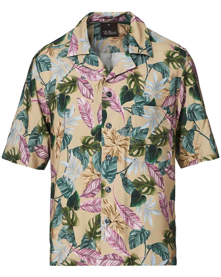Herren | Hemden | Oscar Jacobson | Hilmer Short Sleeve Viscose Resort Shirt Multi