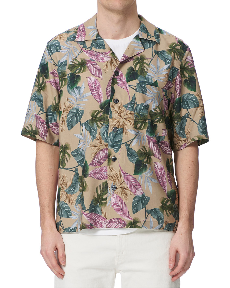 Herren | Hemden | Oscar Jacobson | Hilmer Short Sleeve Viscose Resort Shirt Multi