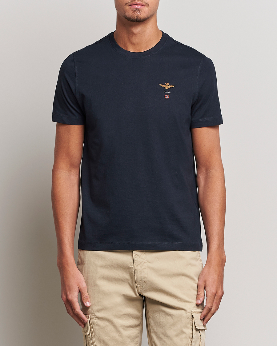 Herren |  | Aeronautica Militare | TS1580 Crew Neck Tee Navy