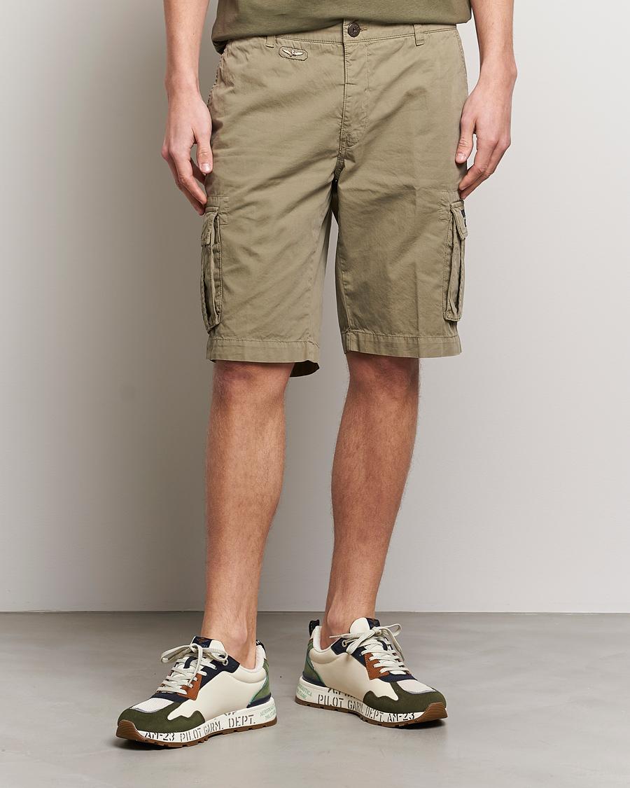 Herren | Kleidung | Aeronautica Militare | BE066 Cargo Shorts Green