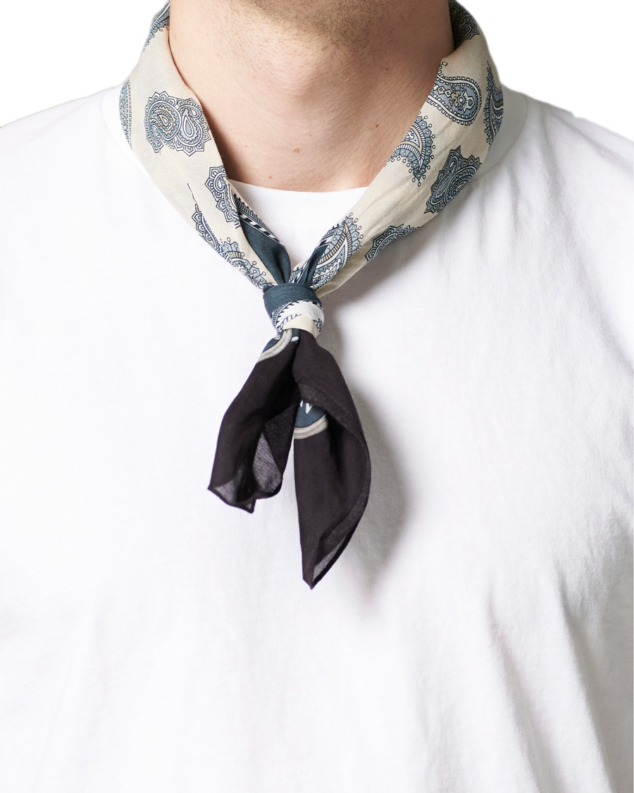 Herren | Eton Cotton/Silk Paisley Bandana Navy | Eton | Cotton/Silk Paisley Bandana Navy