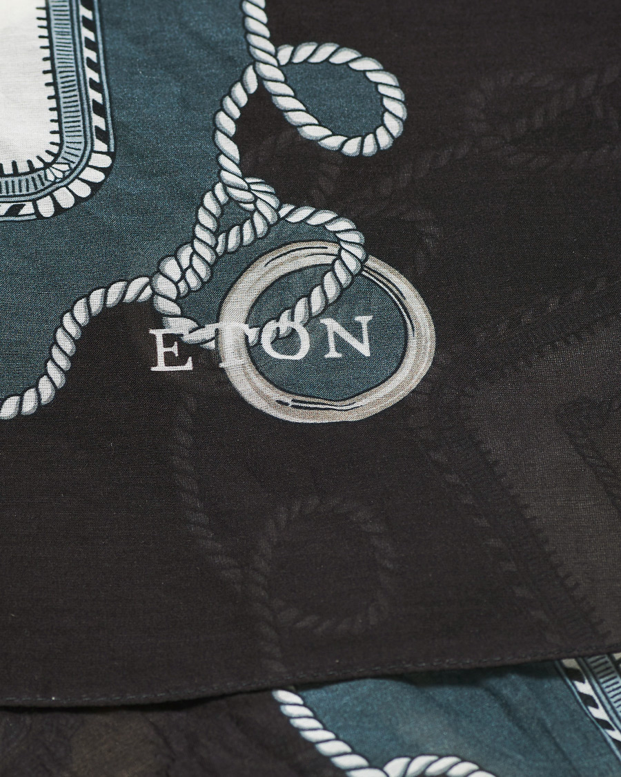 Herren | Eton Cotton/Silk Paisley Bandana Navy | Eton | Cotton/Silk Paisley Bandana Navy
