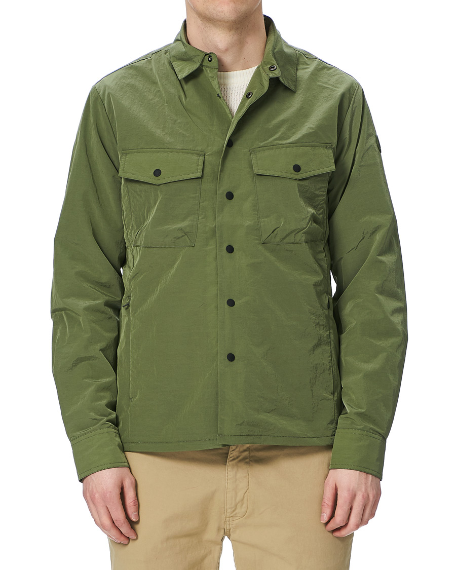 Herren | Hemden | Save The Duck | Elton Crinkle Nylon Shirt Jacket Cactus Green