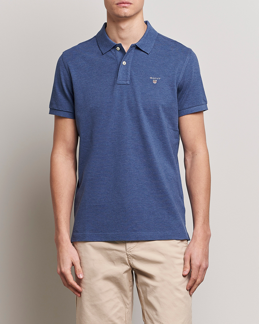 Herren | Poloshirts | GANT | The Original Polo Marine Melange