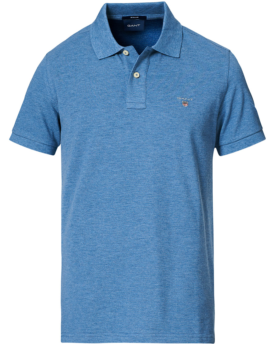 Herren | Poloshirts | GANT | The Original Polo Denim Blue Melange