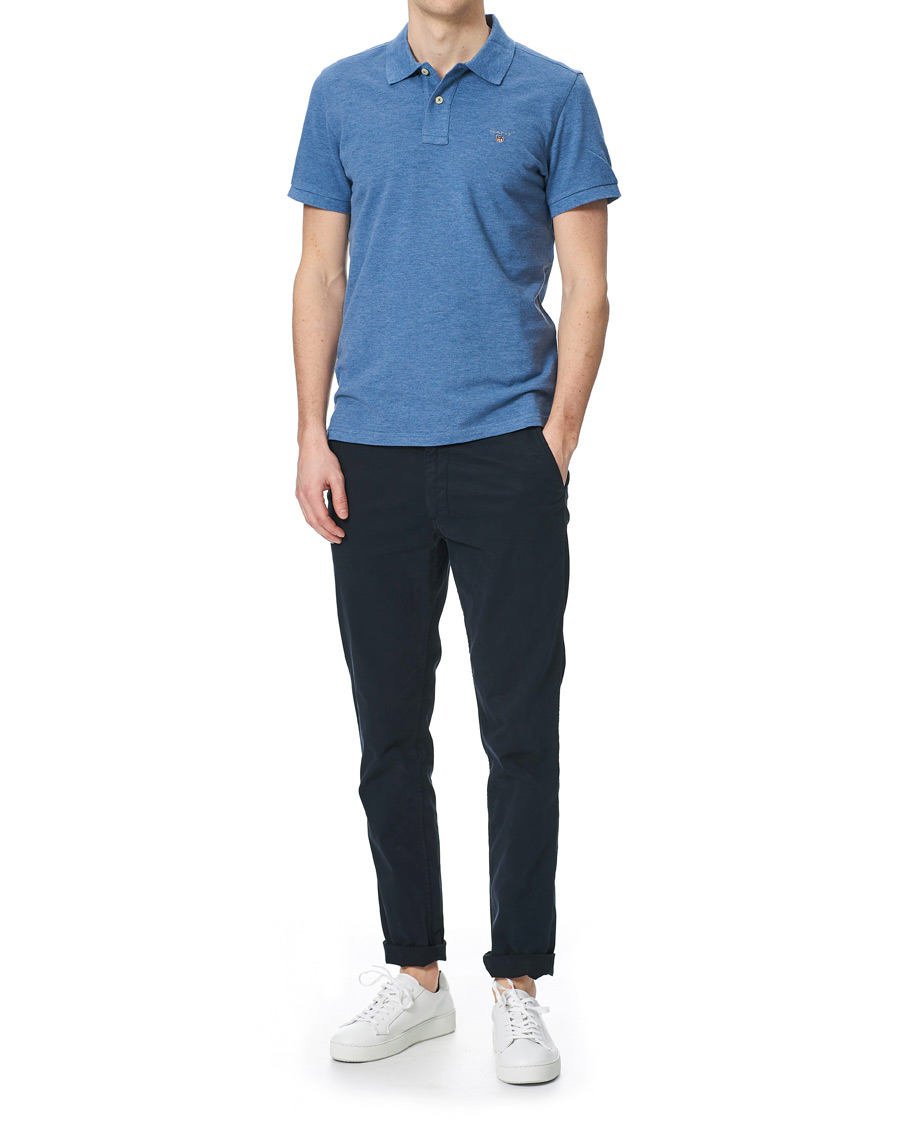 Herren | Poloshirts | GANT | The Original Polo Denim Blue Melange