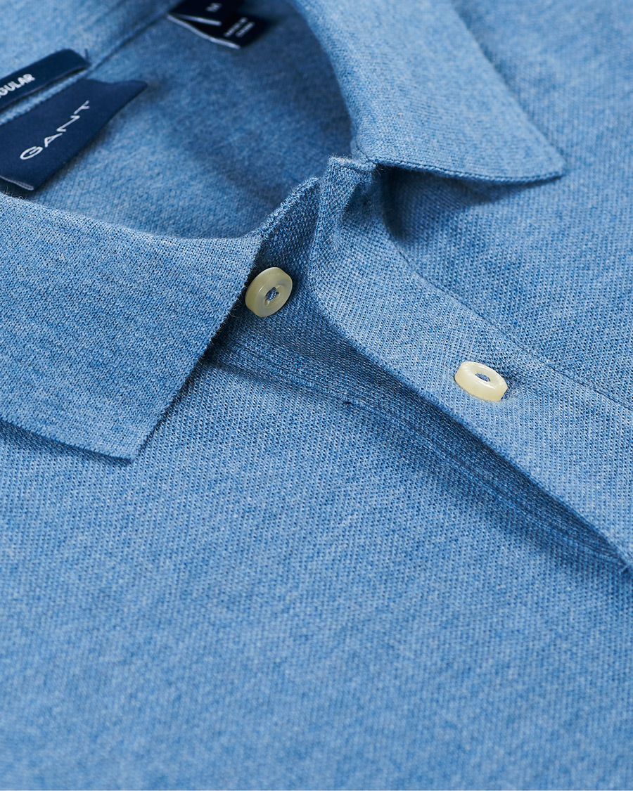 Herren | Poloshirts | GANT | The Original Polo Denim Blue Melange