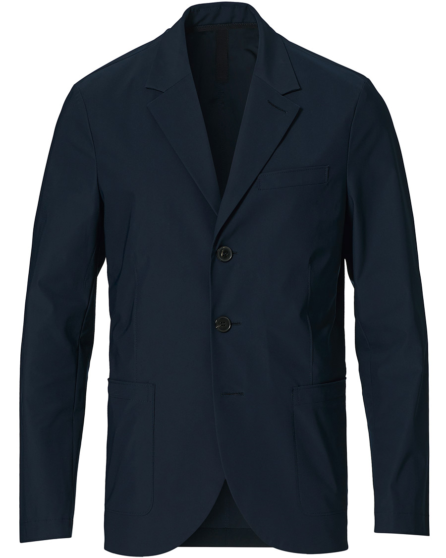 Herren | Sakkos | Harris Wharf London | Light Technic Travel Blazer Dark Blue