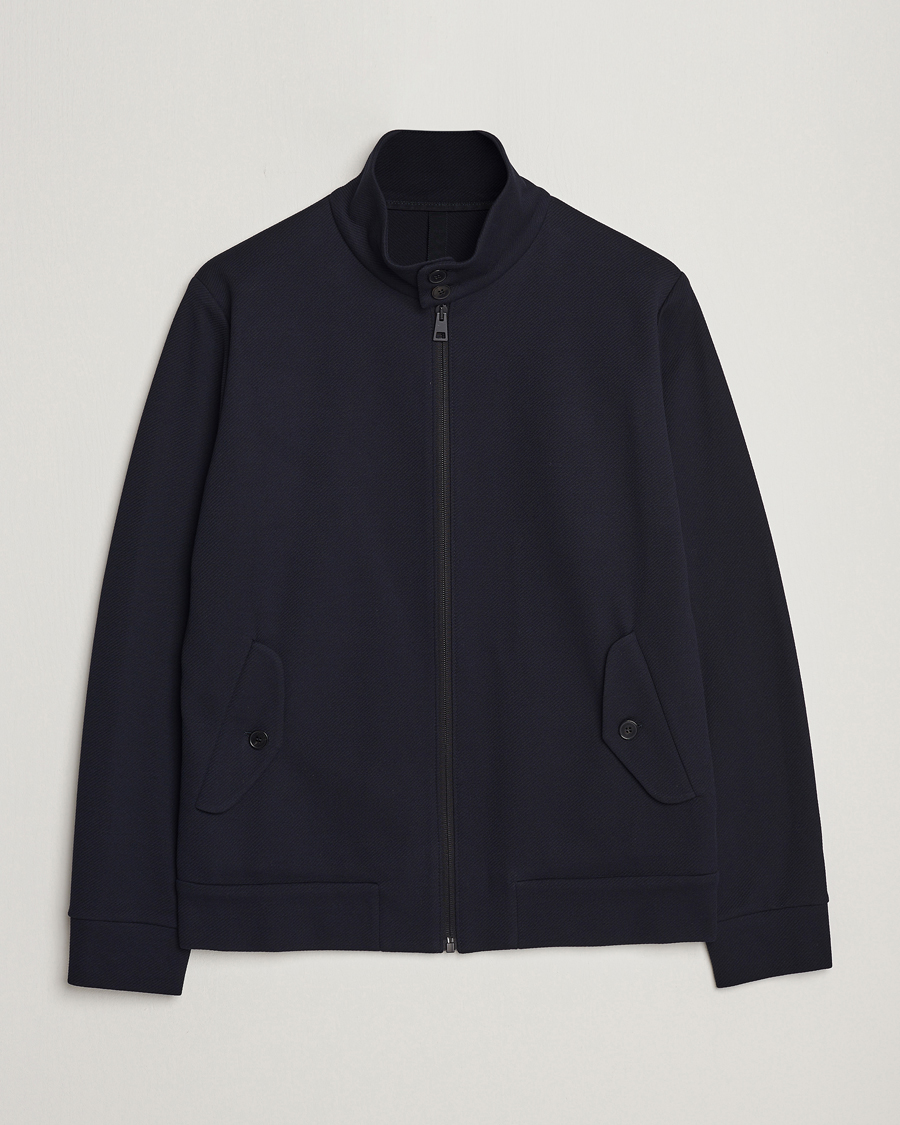 Herren | Jacken | Harris Wharf London | Loro Piana Cavalry Twill Harrington Jacket Dark Blue