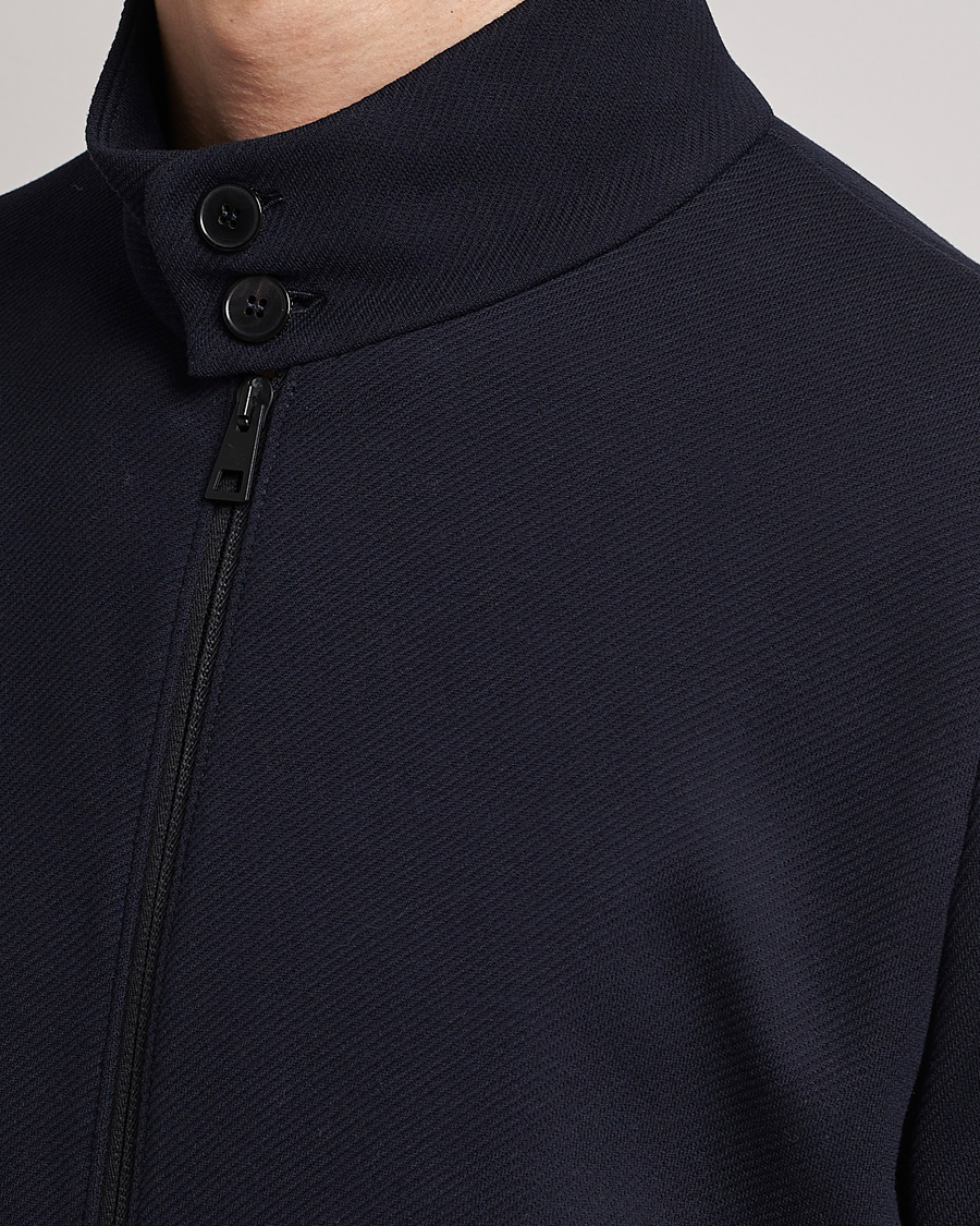 Herren | Jacken | Harris Wharf London | Loro Piana Cavalry Twill Harrington Jacket Dark Blue
