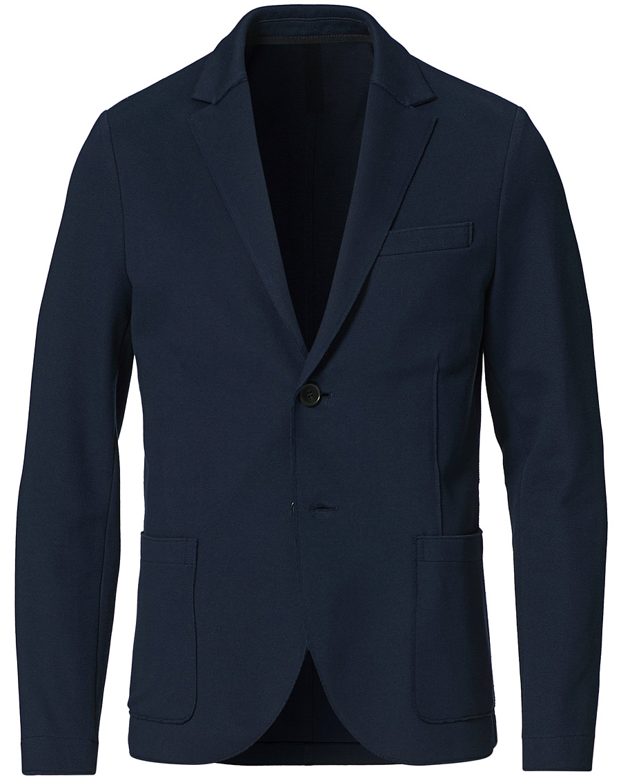 Herren | Sakkos | Harris Wharf London | Stretch Piquet Blazer Navy