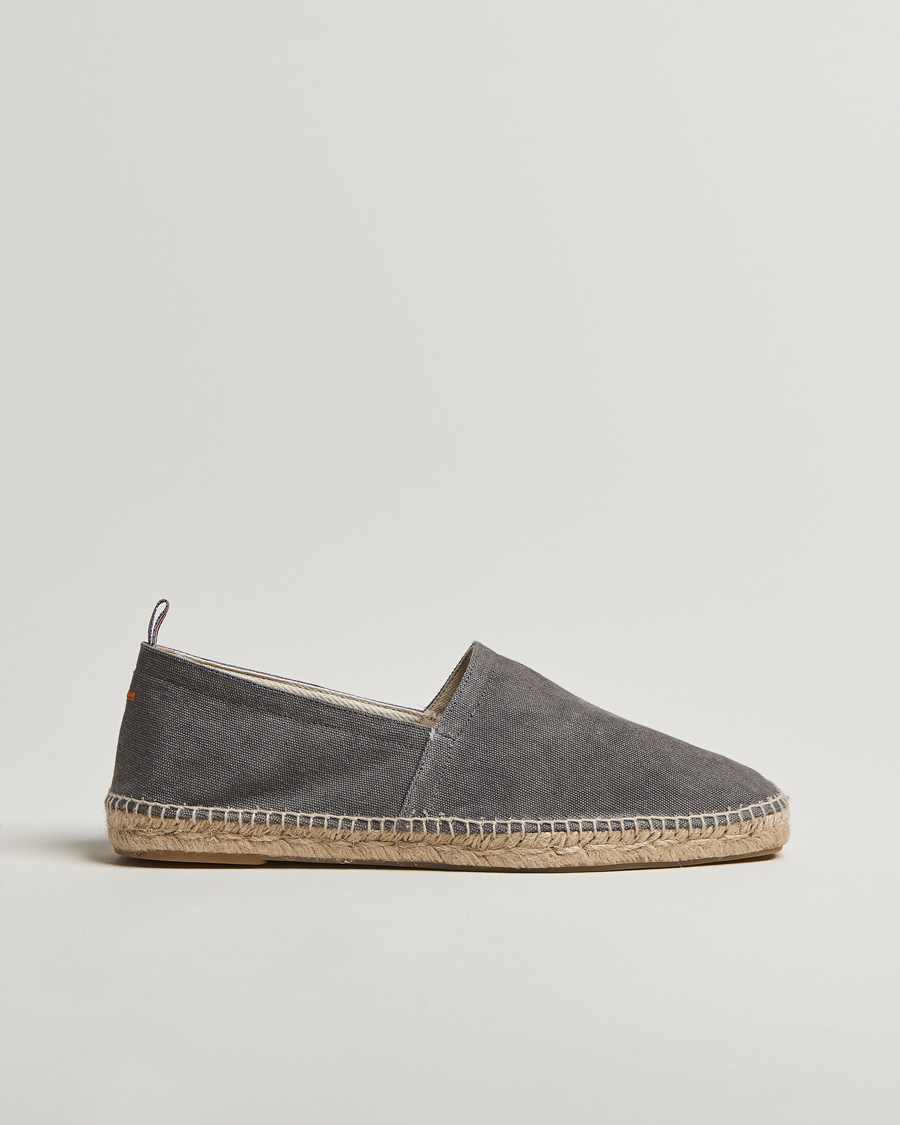 Herren | Espadrillo | Castañer | Pablo Washed Canvas Espadrilles Charcoal