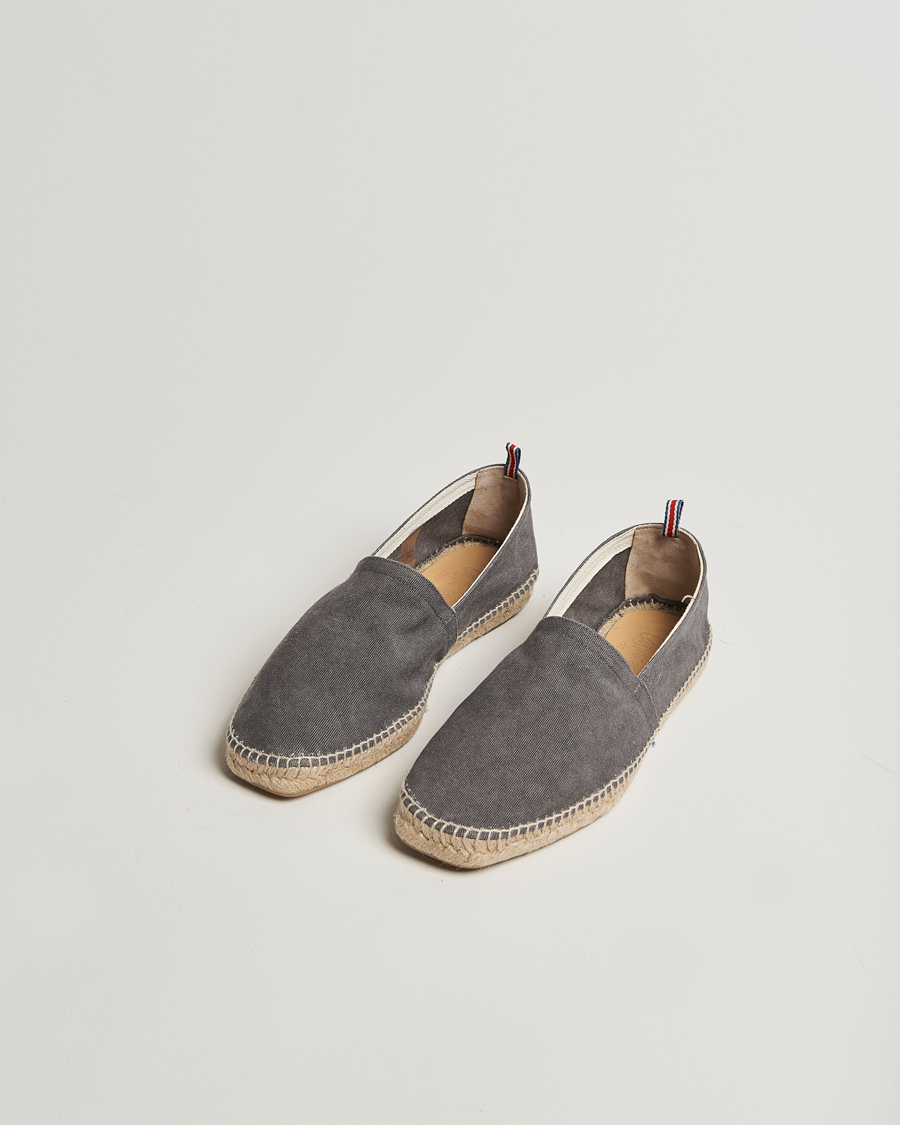 Herren | Espadrillo | Castañer | Pablo Washed Canvas Espadrilles Charcoal