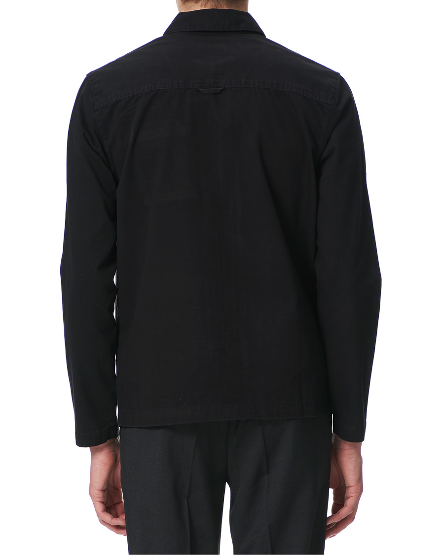 Herren | Hemden | Lyle & Scott | Twill Zip Overshirt Jet Black