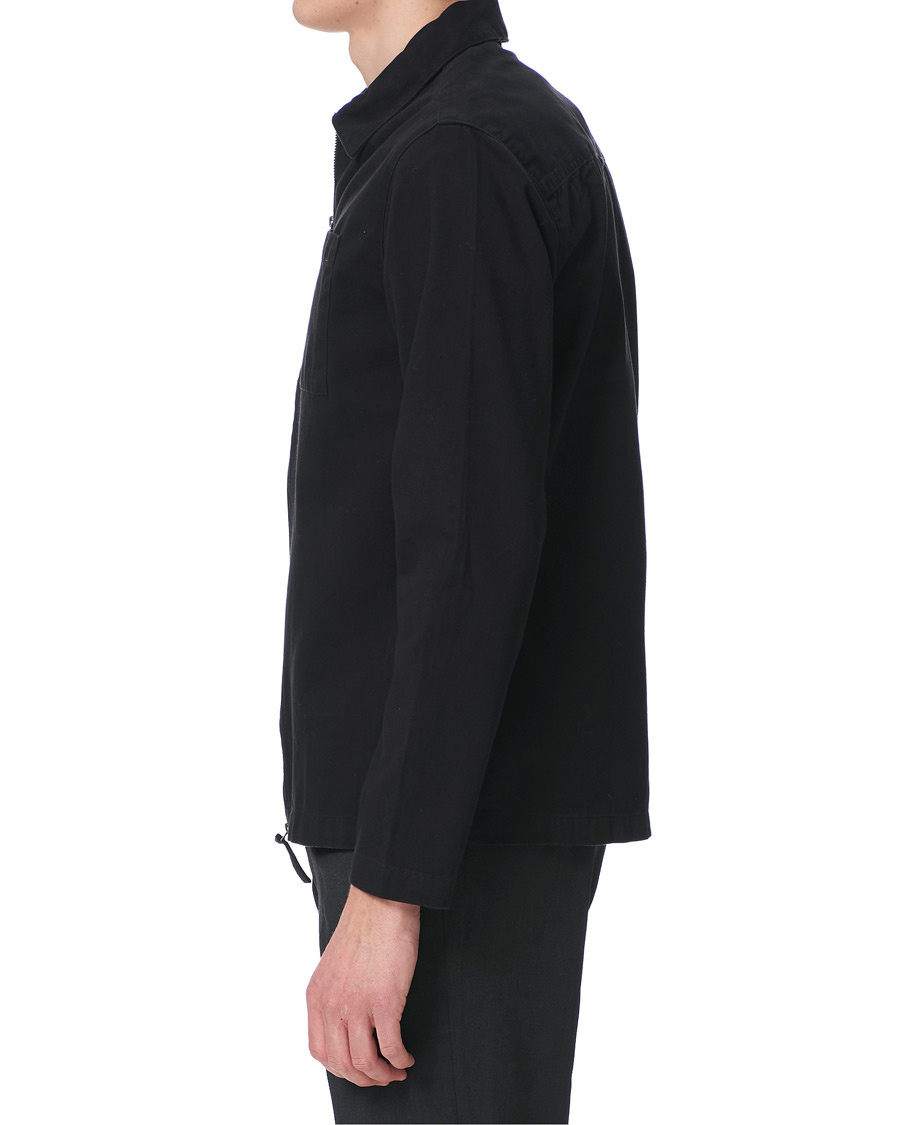 Herren | Hemden | Lyle & Scott | Twill Zip Overshirt Jet Black