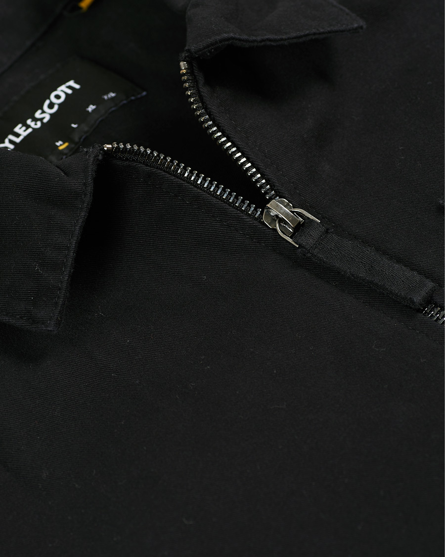 Herren | Hemden | Lyle & Scott | Twill Zip Overshirt Jet Black