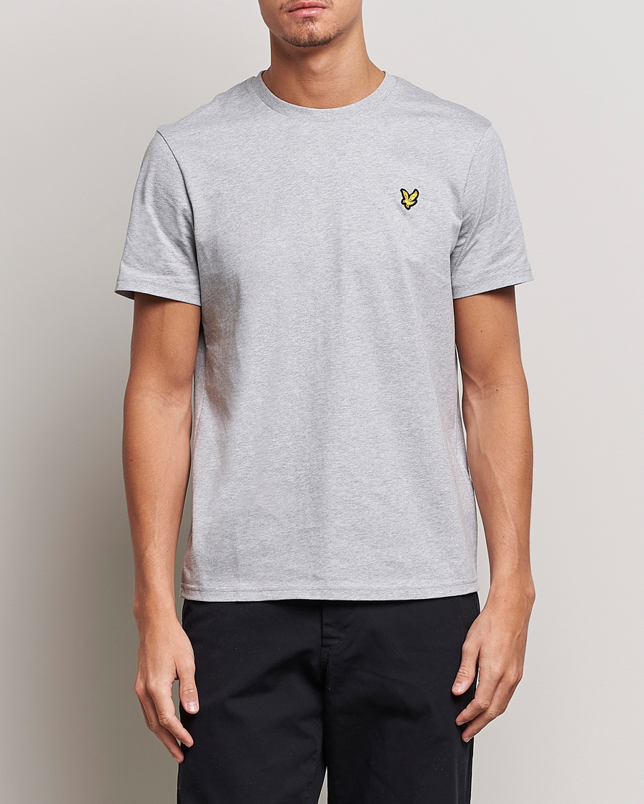 Herren |  | Lyle & Scott | Cotton Crew Neck T-Shirt Light Grey Marl