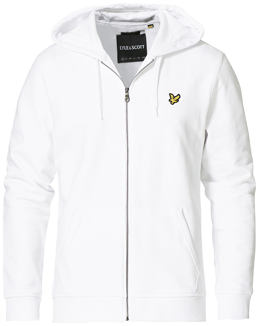 Herren | Pullover | Lyle & Scott | Full Zip Hoodie White