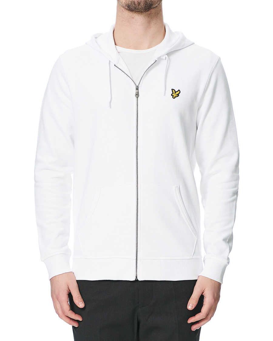 Herren | Pullover | Lyle & Scott | Full Zip Hoodie White