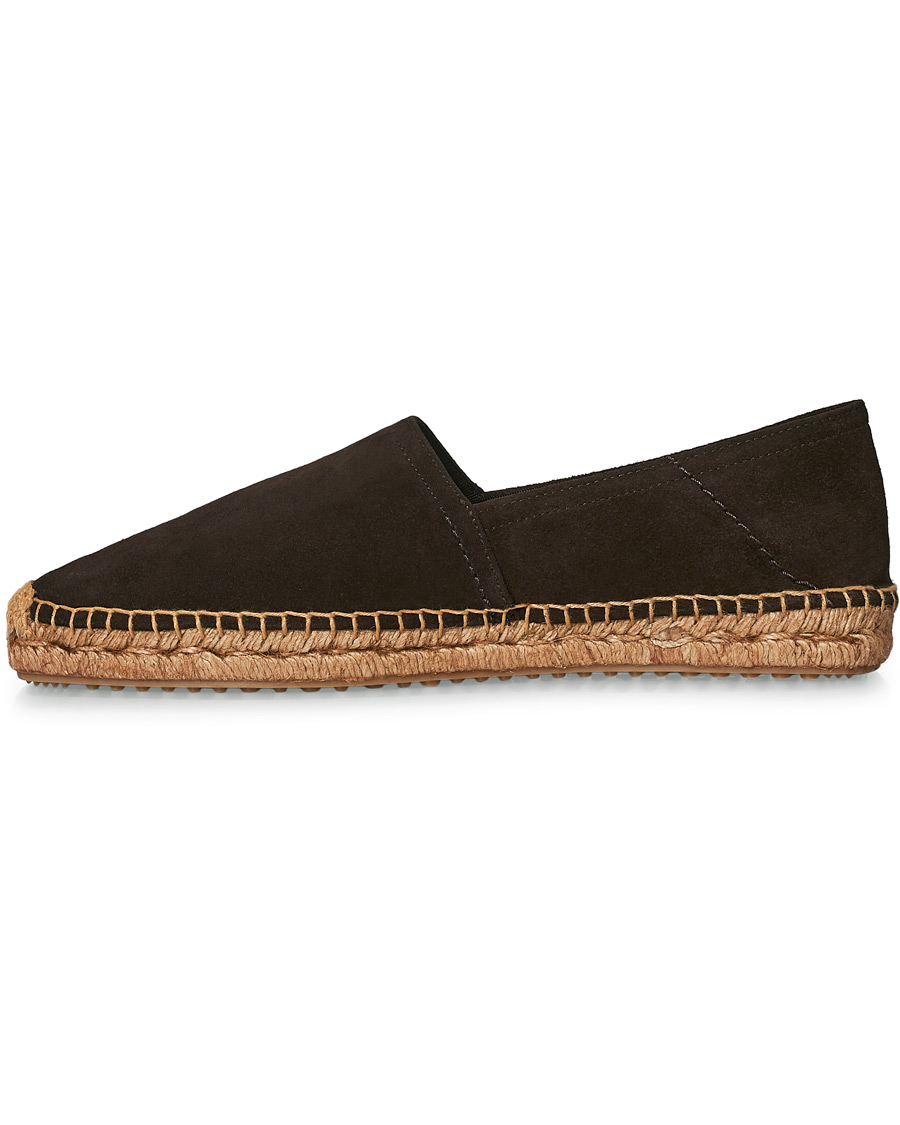 Herren | Car Shoe Flex Sole Espadrillas Dark Brown Suede | Car Shoe | Flex Sole Espadrillas Dark Brown Suede