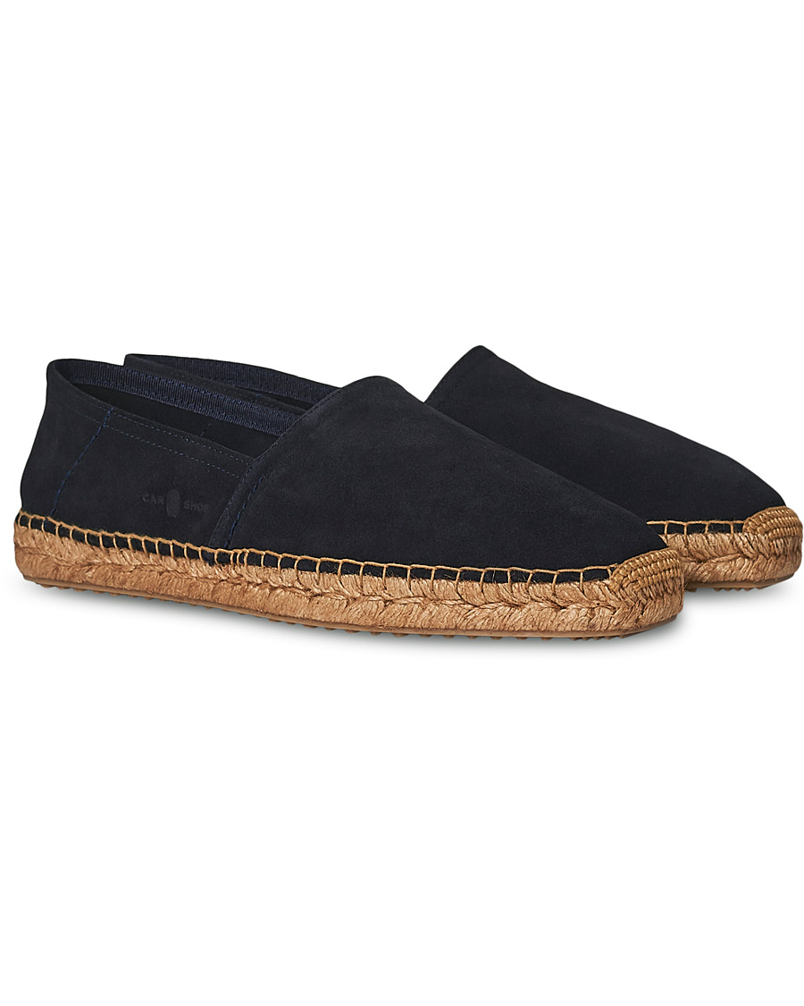 Herren | Car Shoe Flex Sole Espadrillas Navy Suede | Car Shoe | Flex Sole Espadrillas Navy Suede