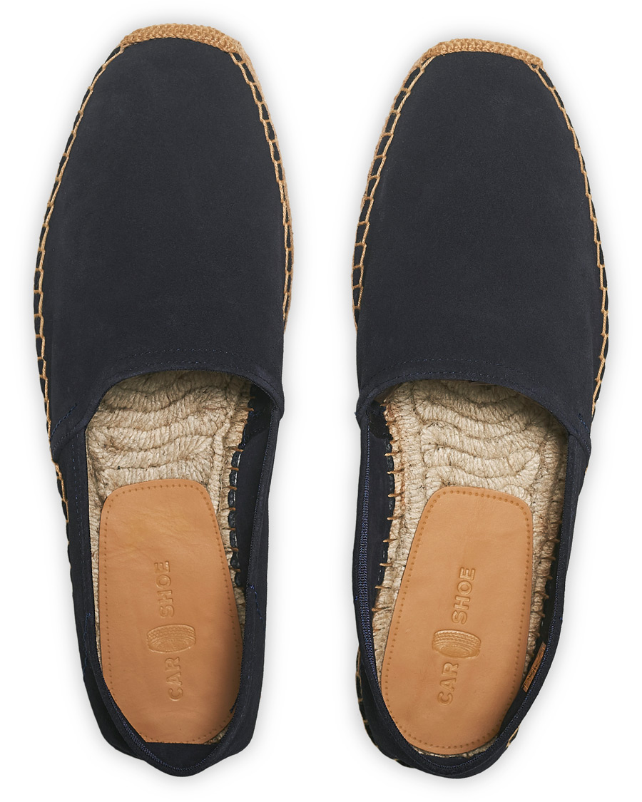 Herren | Car Shoe Flex Sole Espadrillas Navy Suede | Car Shoe | Flex Sole Espadrillas Navy Suede