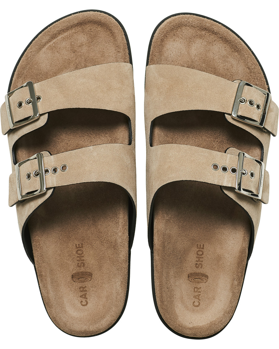 Herren | Car Shoe Sandal Beige Suede | Car Shoe | Sandal Beige Suede