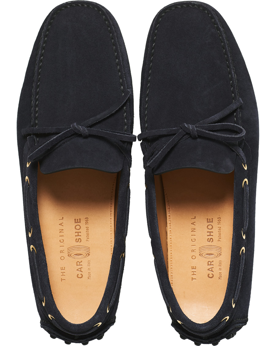 Herren | Car Shoe Driver Moccasin Navy Suede | Car Shoe | Driver Moccasin Navy Suede