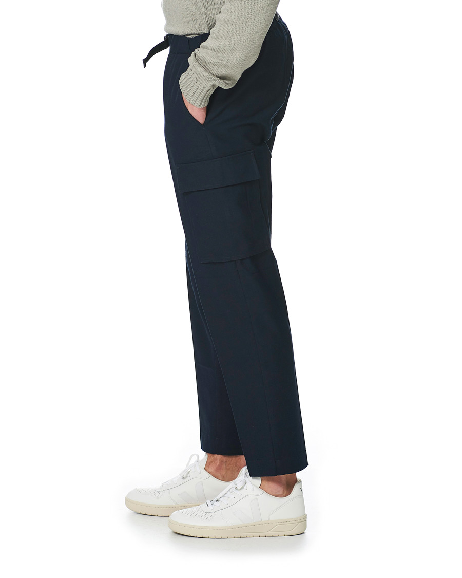 Herren | Hosen | Samsøe Samsøe | Samsøe & Samsøe Agnar Cotton/Wool Cargo Pants Sky Captain