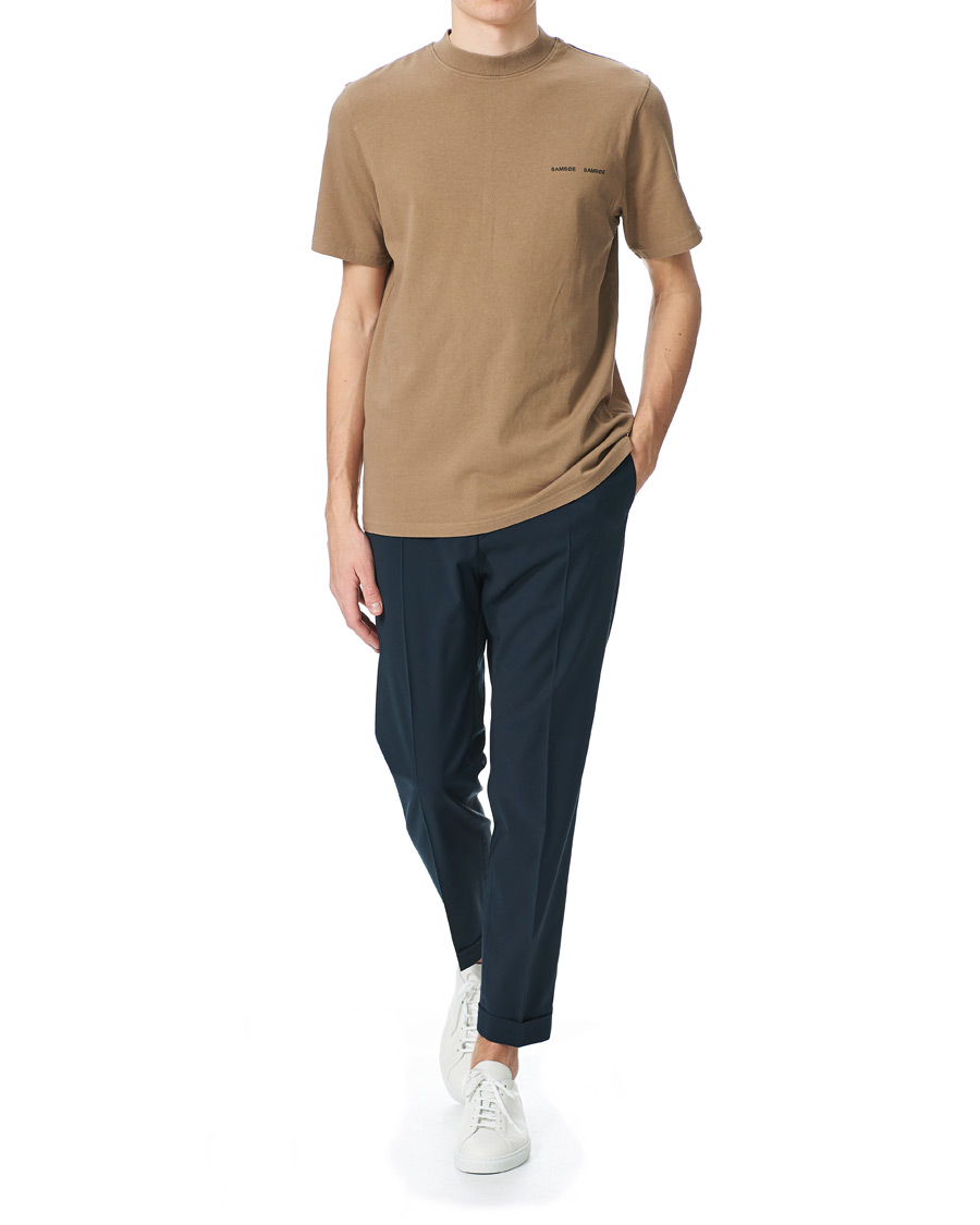 Herren | T-Shirts | Samsøe Samsøe | Samsøe & Samsøe Norsbro Short Sleeve Logo Tee Caribou