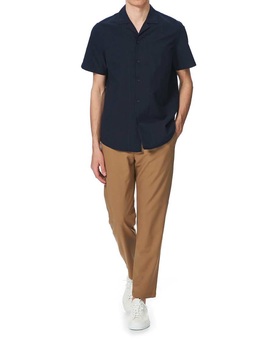 Herren | Hemden | Samsøe Samsøe | Samsøe & Samsøe Einar Cotton Short Sleeve Resort Shirt Night Sky