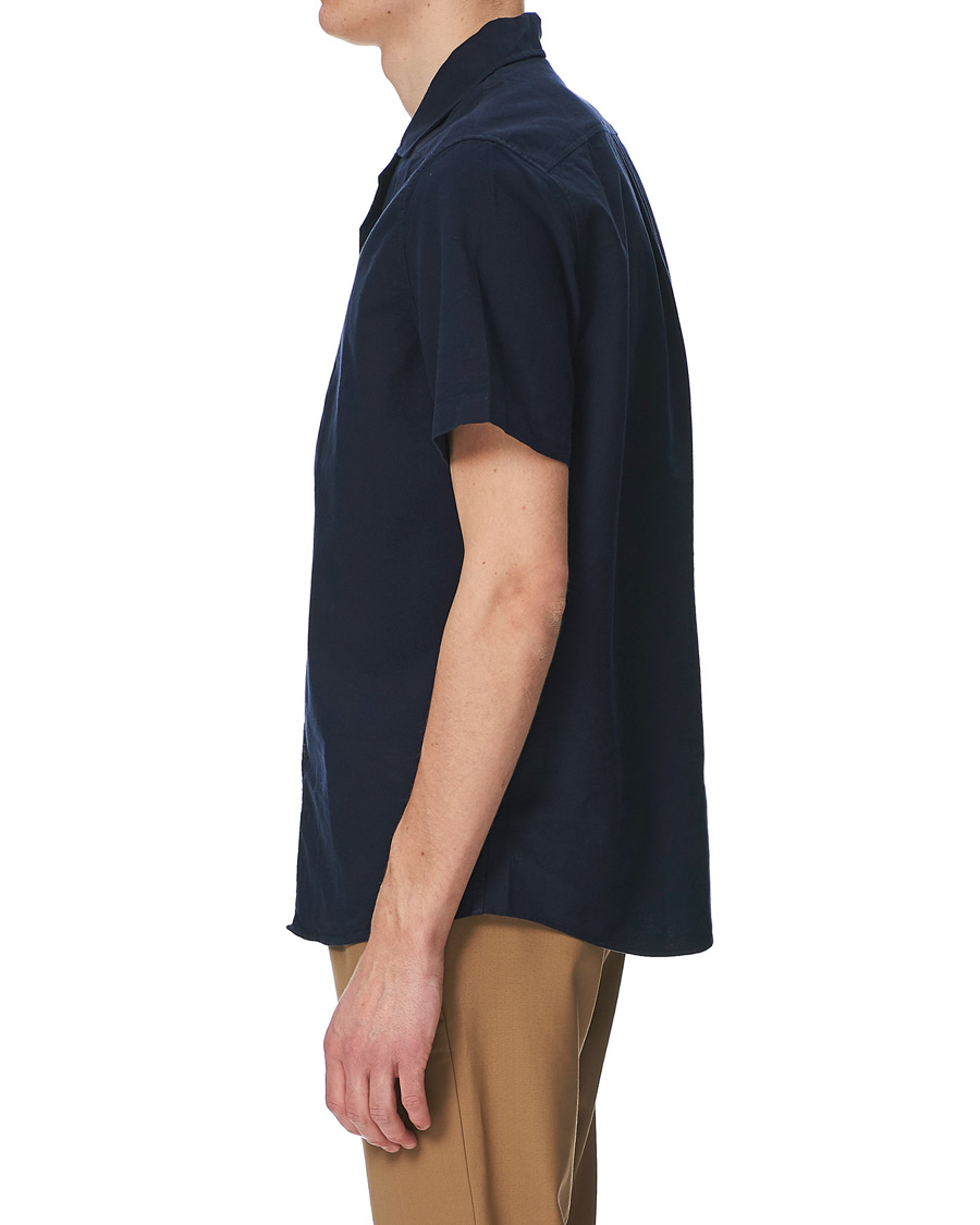 Herren | Hemden | Samsøe Samsøe | Samsøe & Samsøe Einar Cotton Short Sleeve Resort Shirt Night Sky