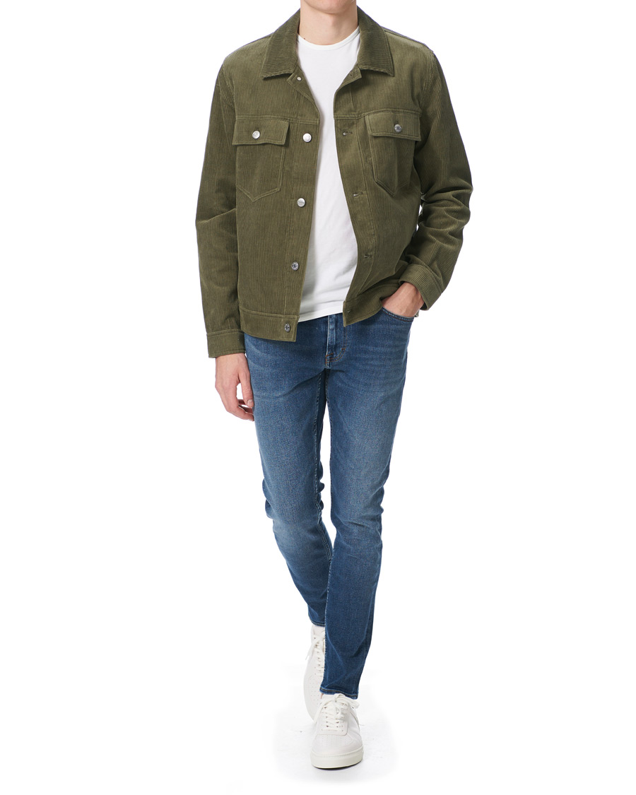 Herren | Jacken | Samsøe Samsøe | Samsøe & Samsøe Ver Cotton Cord Jacket Deep Lichen Green
