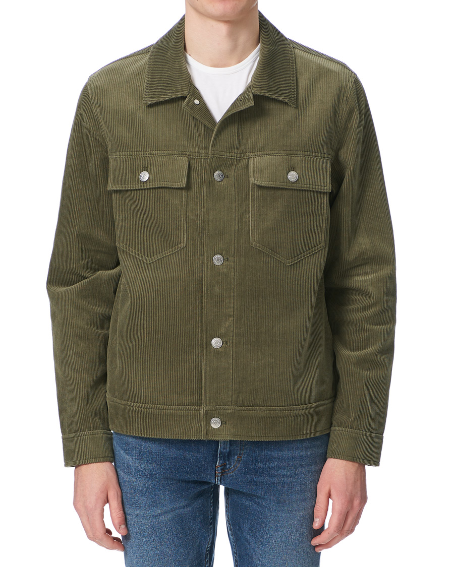 Herren | Jacken | Samsøe Samsøe | Samsøe & Samsøe Ver Cotton Cord Jacket Deep Lichen Green