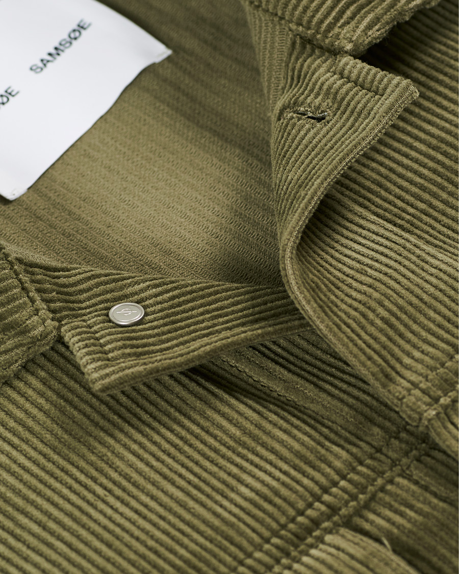 Herren | Jacken | Samsøe Samsøe | Samsøe & Samsøe Ver Cotton Cord Jacket Deep Lichen Green