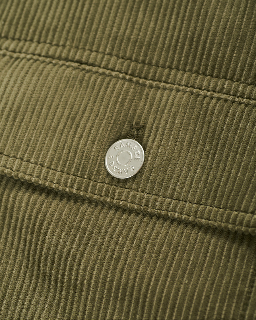 Herren | Jacken | Samsøe Samsøe | Samsøe & Samsøe Ver Cotton Cord Jacket Deep Lichen Green